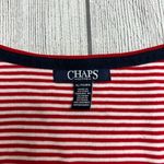 CHAPS  by Ralph Lauren  Women's Red and White Striped Beach Tank Top XL Photo 1