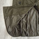 Maison Jules  Faux suede Green Trench Coat Photo 8