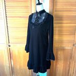 KILLSTAR  Gothic Victorian Vampire Vkei Black Velvet & Lace Bell Sleeve Dress XL Photo 2