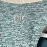 Alo Yoga Alosoft Serenity Sports Bra Seagrass Heather size small Photo 3
