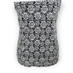 Sundance Ivory and Black Floral Print Sleeveless Top Size S Photo 3