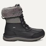 UGG NEW  Women’s Adirondack III Waterproof Fur Boot in Black/Grey Size 5 Photo 0