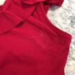 ZARA magenta one shoulder ruffle bathing suit top Photo 1