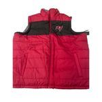 NFL NWT  Buccaneers Reversible Puffer Vest 2X Women's Fleece Full Zip Tampa Bay Photo 1