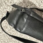 Vintage Tignanello black leather crossbody bag purse 9x7 Photo 6