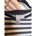 ASOS Striped Mini T Shirt Dress in Size 10 Preppy Nautical White Grey Photo 4