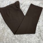 Rafaella Dark Brown Trousers Flat Front Sz 4 Photo 0