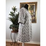 Cousin Earl XS Women Coat Jacket Two Button Front Faux Fur Short sleeve Gray Photo 2