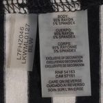 Karl Lagerfeld Womens T-Shirt Black Striped Cap Sleeve Scoop Neck Stretch Lace S Photo 6