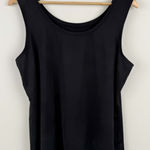 roza & ali Woman 1X Black Sleeveless Scoop Neck Tank Top Plus Size Photo 0