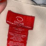 Oscar de la Renta beige ruffle tank top Photo 3