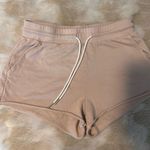 Mate the Label  Cream Athletic Shorts Photo 4