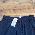 Halara  NEW Wmn Navy Blue Pull-On Palazzo Flowy Wide Leg Pants Sz L Drawstring Photo 5