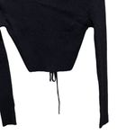 Urban Outfitters Rome Tie Back Cropped Sweater Black Size Small Photo 6