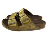 Birkenstock Arizona Gold Sandals 38 Womens 7 has some wear Photo 10