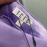 TCEC  New Purple Lavender Spring Shorts Size Large Chiffon Overlay Photo 3