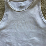 Buffbunny Collection NEW White Aurora Logo Crop Graphic Tank Top Size Small NWOT Photo 1