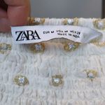 ZARA  Ruffle Rushed Polka Dot Mini Skirt Photo 3