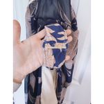 PatBo Stargazer Navy Floral Maxi Dress XS Halter Boho Coastal Vacation Boho Luxe Blue Photo 8