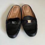 Giani Bernini Womens Pink Dejaa Round Toe Slip On Leather Mules in Black Photo 3