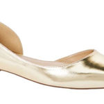 Shoedazzle Byrdi Pointed Toe Flat in Gold, Size 7.5​​​ Gold Photo 0