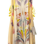 Free People  Side Cut Out Flowy Floral Yellow Casual Dress Size Women's XS NWT Photo 0