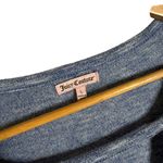 Juicy Couture Juicy‎ Couture Heathered Blue Soft Knit Short Sleeve Top Size L Casual Cut Out Photo 2