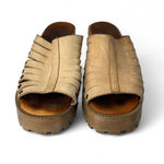 Musse & Cloud Tan and cream platform mules - Size 37 Photo 1