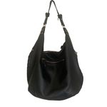 Madison West  Black Vegan Leather Shoulder Bag Photo 1