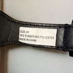 Women’s Black & White Striped Belt Photo 3