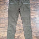 Joie  • Hazina Studded Skinny Jeans pants ankle crop zipper Fatigue army green Photo 3