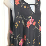 Old Navy Luxe Black Floral V Neck Sleeveless Dress Womens XXL Spring Summer 2XL Photo 0