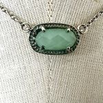 Kendra Scott  Elisa light green necklace in SILVER Photo 1