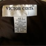 Victor Costa Chocolate Brown Crinkle Texture Wrap Top Evening Jacket w/Skirt 8 Photo 9