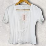 Missguided Pink Tie-front Top Photo 1