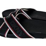 DKNY Black Slides with Red and White Accents. Size 7.5 M Photo 0