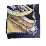 Salvatore Ferragamo Ferragamo NWT Day and Night Print Silk Scarf Photo 9