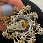 Vintage lot of 2 Clip on earrings White Sparkle Pink MCM Large Red Photo 2