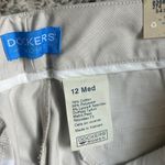 Dockers NWT Cream Tan Chinos Crisp Cotton Khakis Neutral Classic Vintage 12 Photo 1