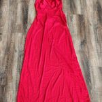 Retrofête Retrofete Ceres Embellished Silk Dress in Red Crystal Embellishments Medium NWT Photo 8