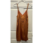 NWT J. Crew Silk Serenade Dress Coral Hammered‎ Silk Spaghetti Straps Size 6 Orange Photo 2