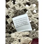 Le lis  Long Sleeve Crochet Top Cottagecore Grannycore Open Knit Brown‎ Medium Photo 2