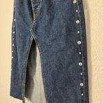 RE/DONE $395 NWT  MIDI DEMIN SKIRT HERITAGE RINSE STUD SZ 25 Photo 6