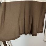 SONIA RYKIEL Paris Taupe Brown Striped Sweater Size 38 Photo 3