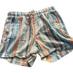 Briggs New York  |  Blue and Orange Striped Shorts Estilo style Photo 0