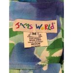 Jams World Vintage Violet Bouquet Spaghetti Strap Floral Ruffle Hem Sun Dress M Photo 5