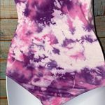 New Rosio Tie Dye One Piece Body Suit Women size Medium Purple Photo 8