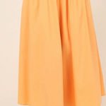 Petal and Pup  Skirt SZ Extra Large Melon Orange Midi PullOn Pockets Cotton Stretch Photo 0