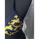 Boden Cheeta Bikini Top Size 6 Navy Blue Halterneck Photo 2