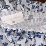 NWT Caroline Constas Lydia Top Blue Size M Photo 6